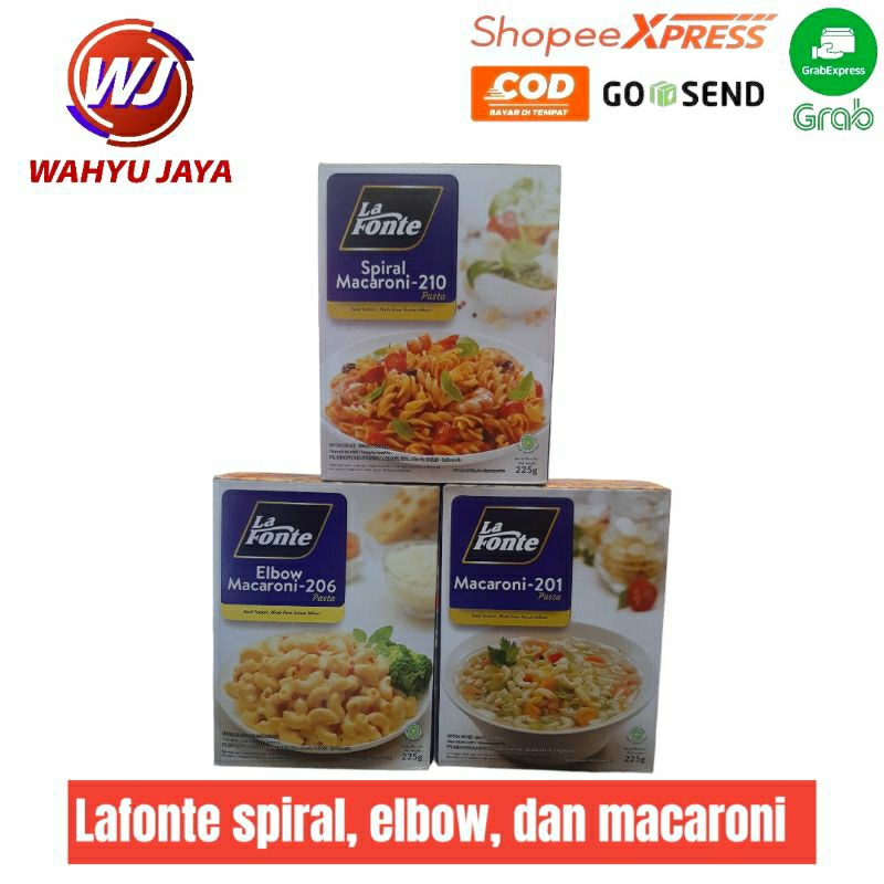 

La fonte macaroni, spirals, dan elbow 225 g