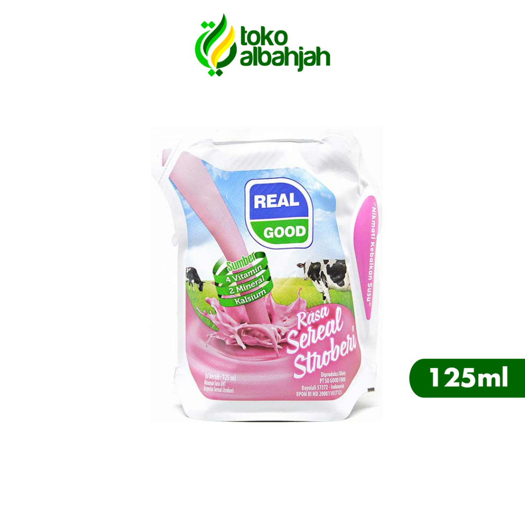 

SUSU STROBERI UHT REAL GOOD 125ML STRAWBERRY MILK