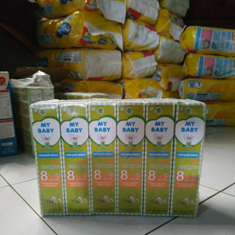 MYBABY Minyak Telon Plus 8jam 150ml Eucalyptus (NO Kartu DB/CC)