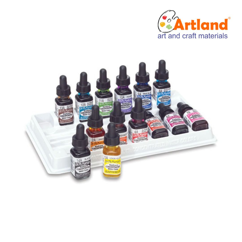 

Dr. Ph. Martin's Radiant Watercolor 15ml – Cat Air Cair Super Cerah ( C )