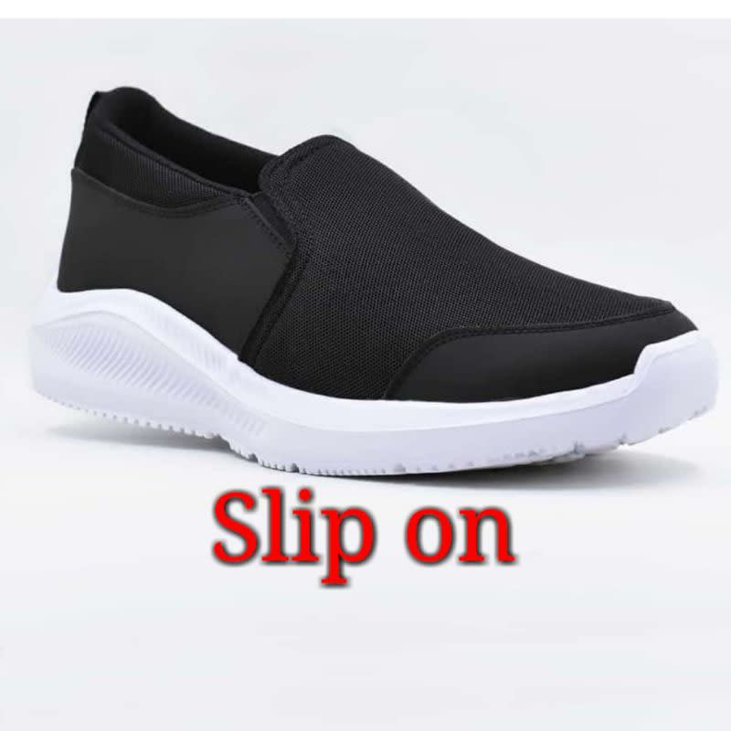 BIG SIZE UKURAN JUMBO Sepatu Casual Pria Slip On Sneakers Santai Kerja Terlaris