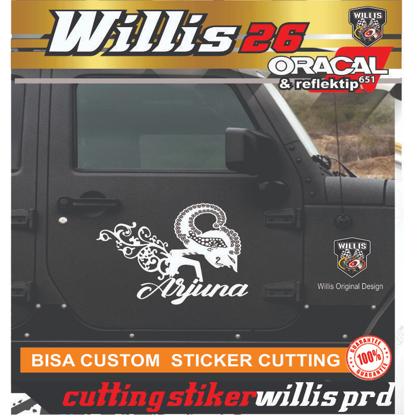 NEW STIKER CUTTING STICKER WAYANG ARJUNA KEREN