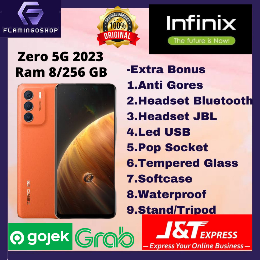 INFINIX ZERO 5G 2023 RAM 8GB + 5GB EXTEND ROM 256 GB