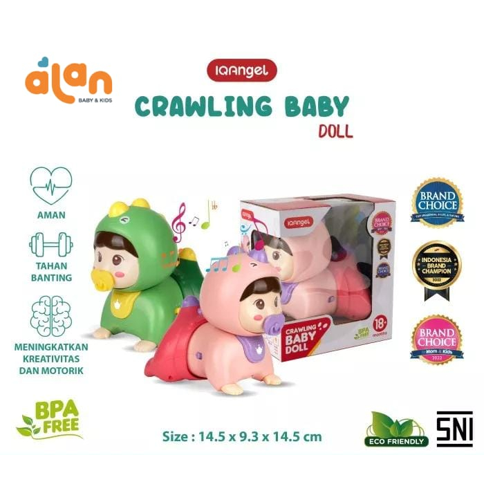 IQ Angel IQ0709 Crawling Baby Doll - Mainan Bayi Merangkak