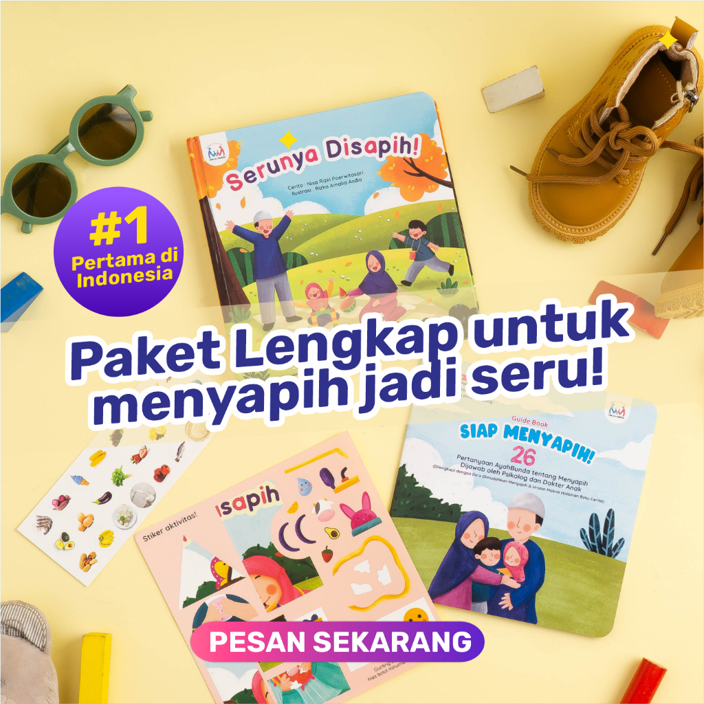 Paket Buku Serunya Disapih - 1 paket dapat 2 buku untuk anak siap disapih