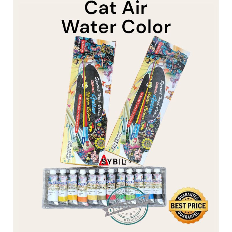 

Cat Air / Cat Air Murah / cat air 12 warna / cat air besar