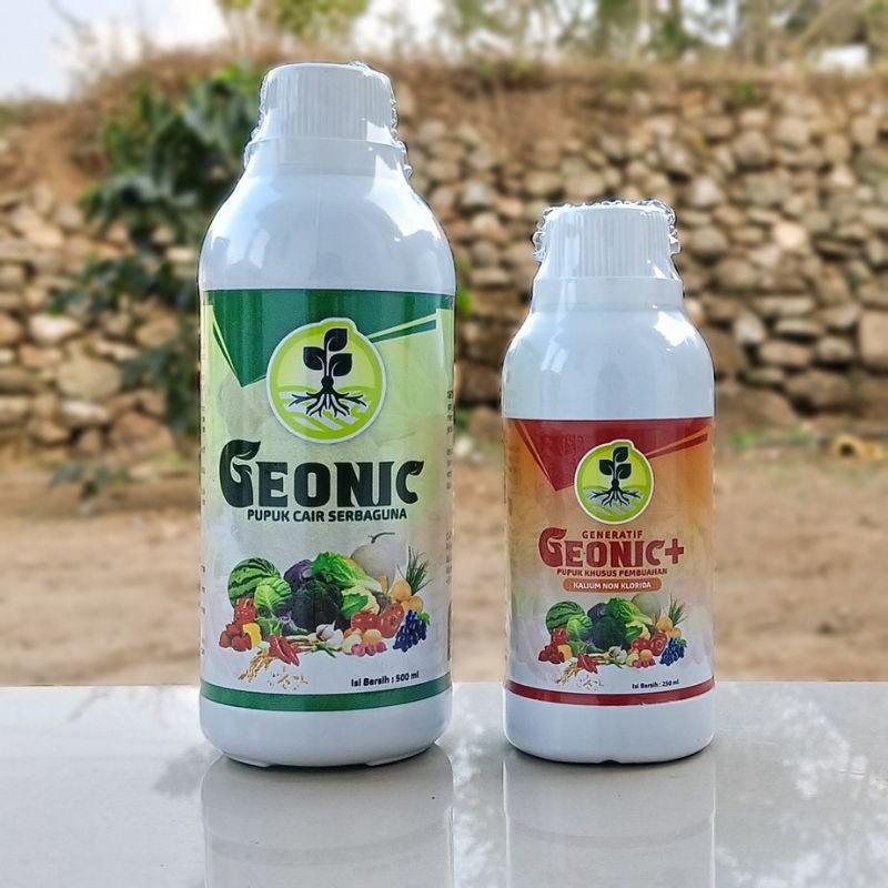 Paket GEONIC / GEONIC+ 500ml/250ml Penyubur Tanaman Vegetatif/Generatif ZPT + VITAMIN