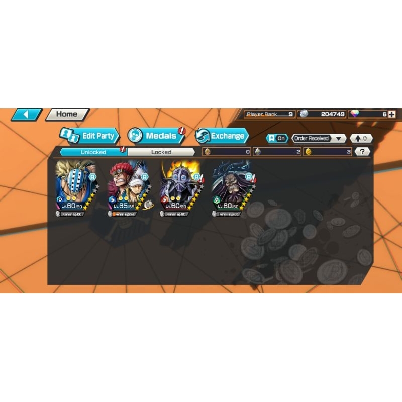 Akun opbr EX Law&Kid + EX akainu (akun early game)