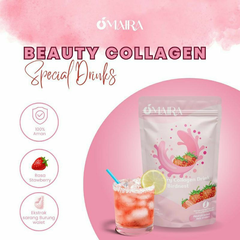 Omaira Collagen Drink, Collagen Pemutih, Collagen BPOM, Collagen Drink, Omaira Minuman Pemutih