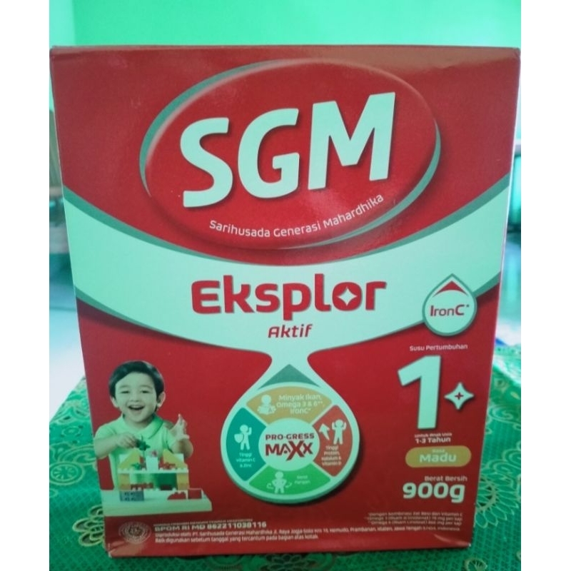 SGM Eksplor 1+ 900gr Rasa Madu dan Vanilla || Susu SGM Eksplor 1-3tahun Rasa Madu