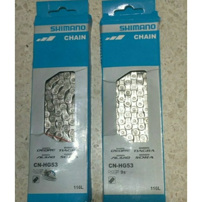 Rantai SHIMANO 9 Speed ORIGINAL bawaan UNITED