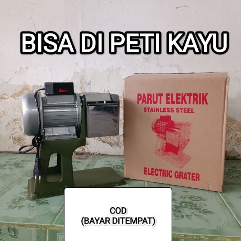mesin parut kelapa mini, dinamo listrik, parut singkong jahe