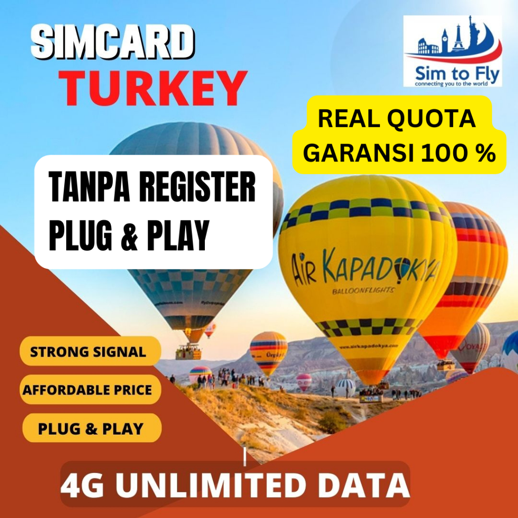 Sim Card Turkey 4G Unlimited Data Simcard Turki