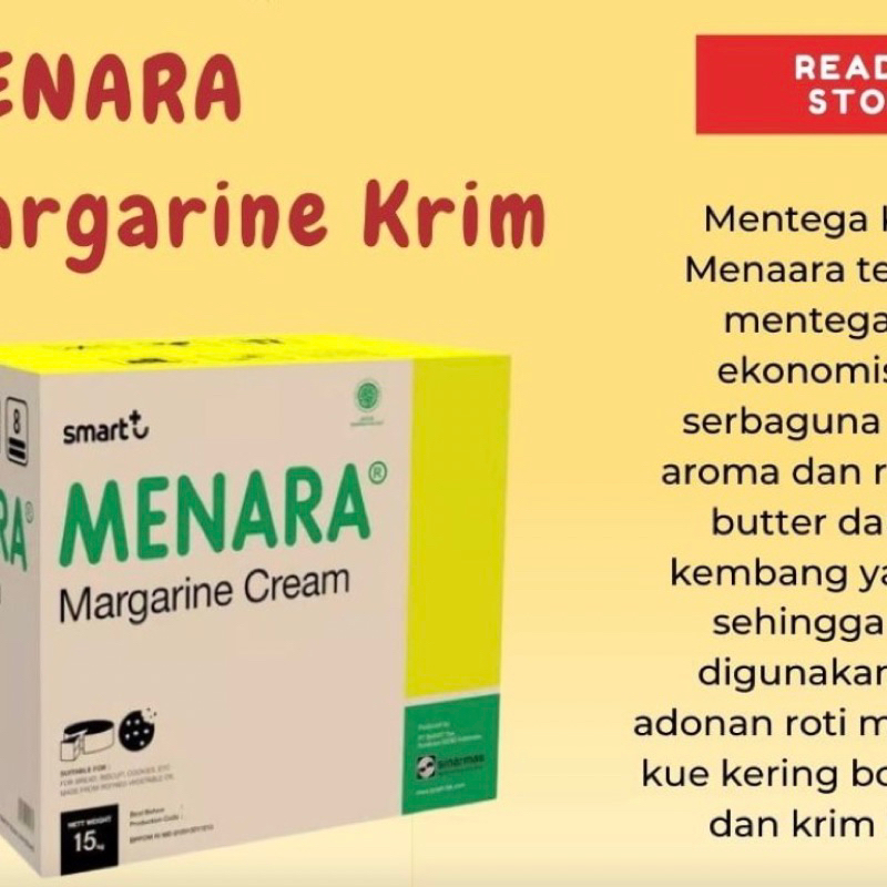 

margarin menara krim 1 kg / margarine menara kuning 500 gram