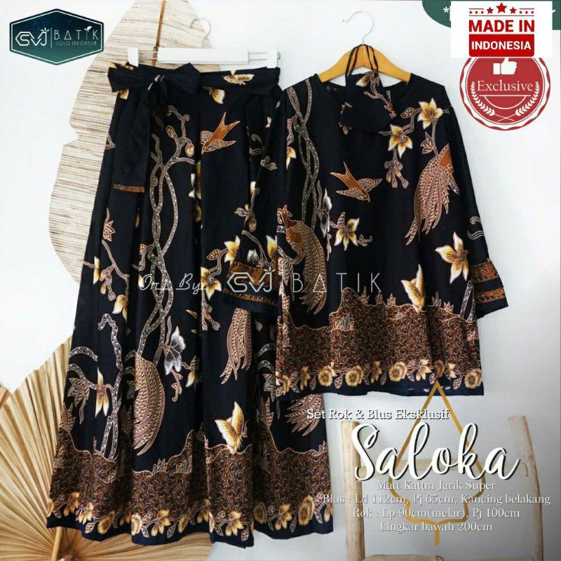 Setelan Batik Wanita Premium Rok Blus Bluse Blouse Terbaru