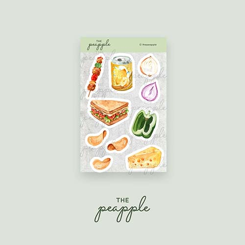 

The Peapple Stiker / Sticker tema Chef cook cooking fast food 02-001-C