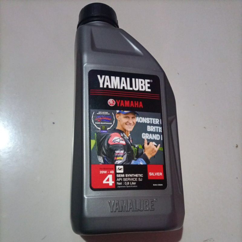 OLI MESIN YAMALUBE SILVER 20-40 OLI YAMALUBE OIL MESIN 4TAK YAMALUBE SILVER 0,8 LITER