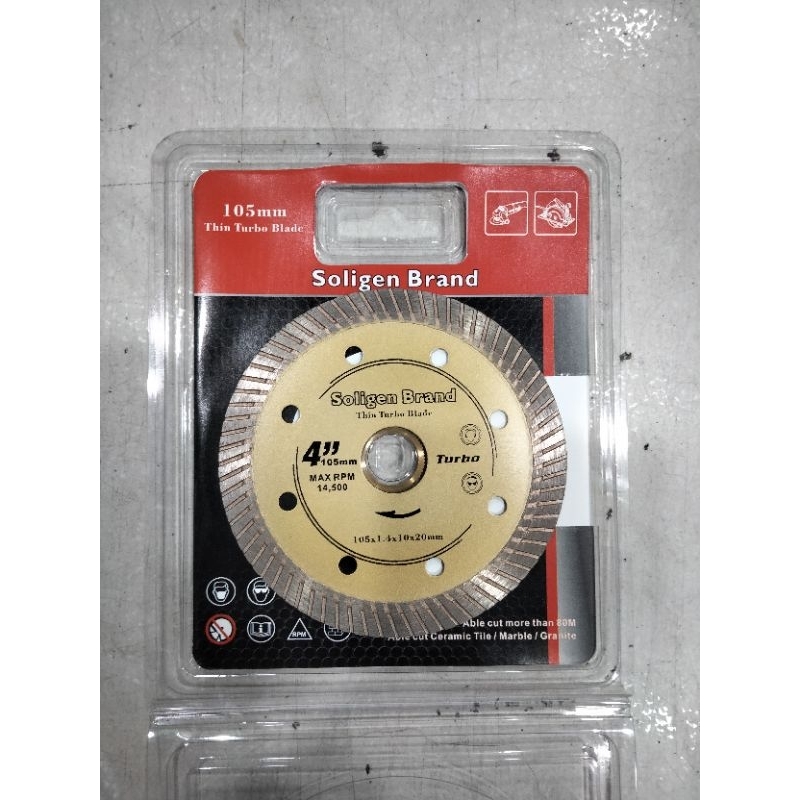 Mata pisau gerinda potong kramik granit soligen brand 4 inch