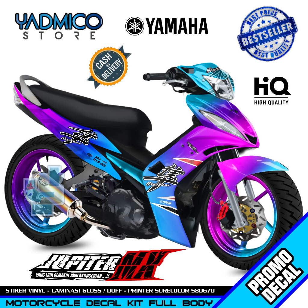 Decal Jupiter MX Old Full Body - Stiker Motor Jupiter MX Old Full Body - Decal Hologram Jupiter MX O
