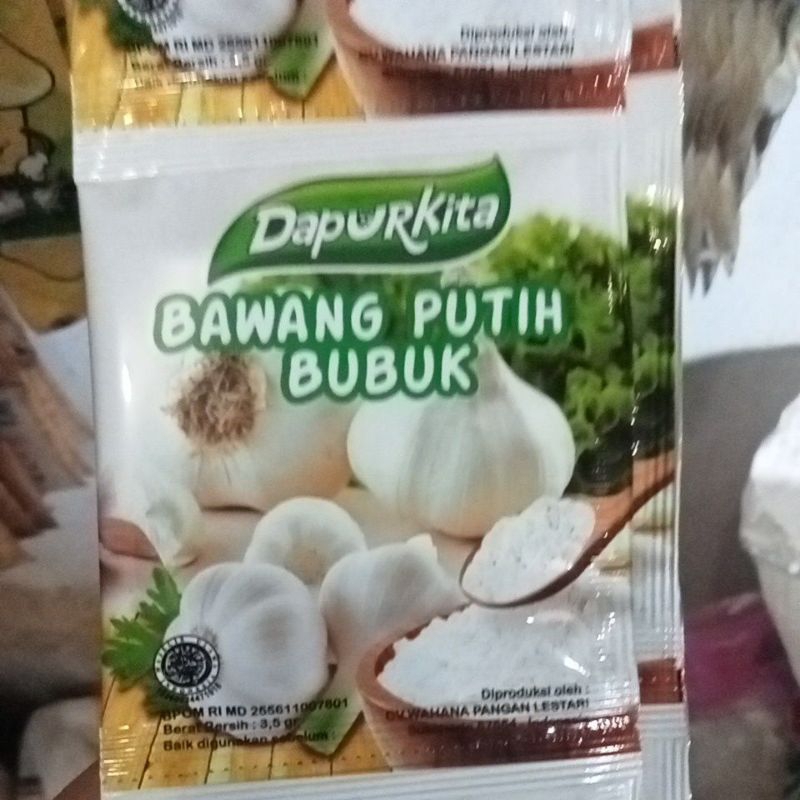 

Bawang putih bubuk renceng isi 12