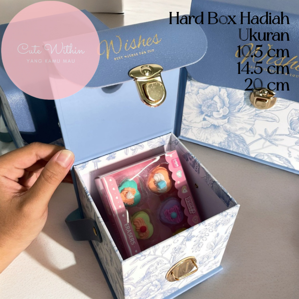 

Hard Box Best Wishes Mewah Ukuran Sedang 14.5 x 14.5 x 14.5 cm - kotak kado hadiah sovenir acara ulang tahun pernikahan packing packaging