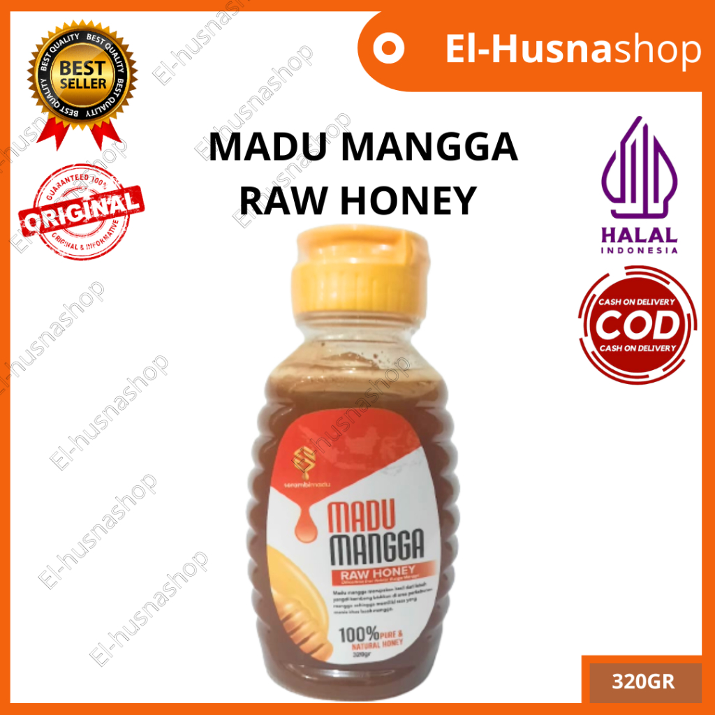 

Madu Mangga 320gr Raw Honey Dihasilkan Dari Nektar Bunga Mangga Pure & Natural Honey Madu Murni Asli Original