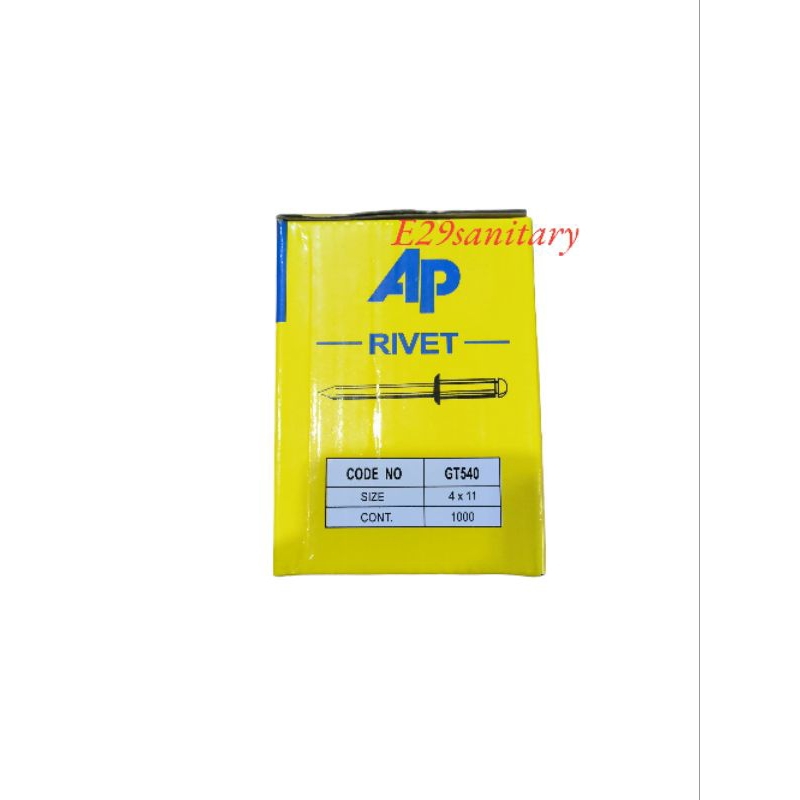 Paku Rivet AP 540 ( 4mm x 11mm ) Paku Ripet MURAH AP 540