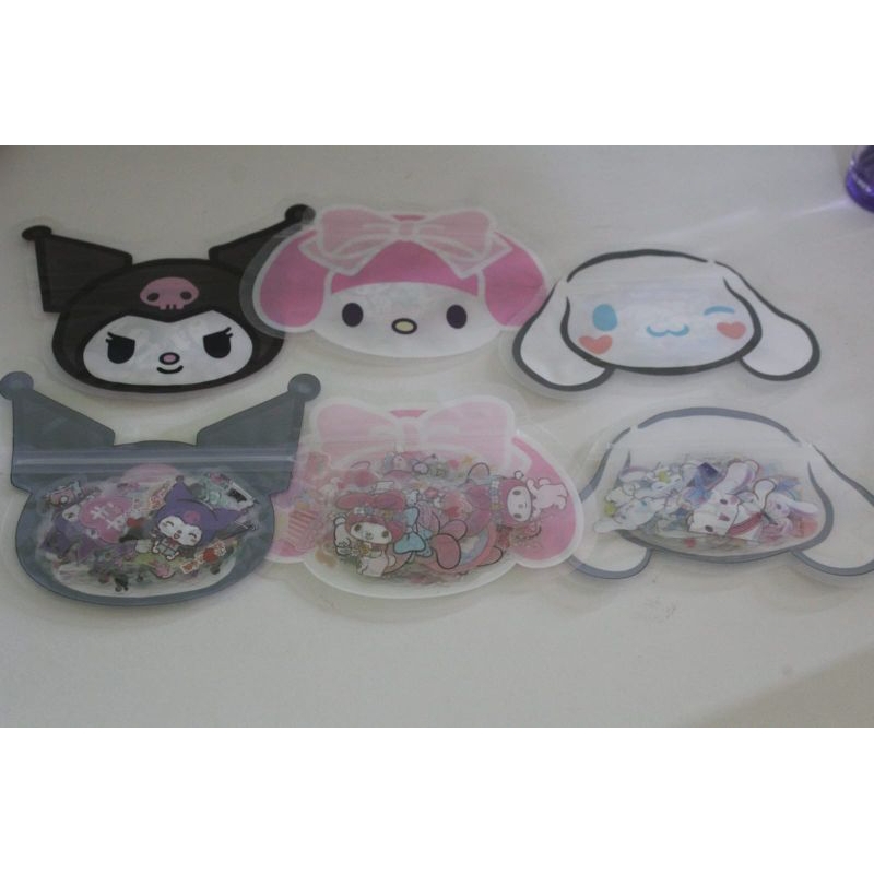 

STICKER - SANRIO - STIKER MOTIF LUCU - STIKER TRANSPARAN - DIY SCRAPBOOK