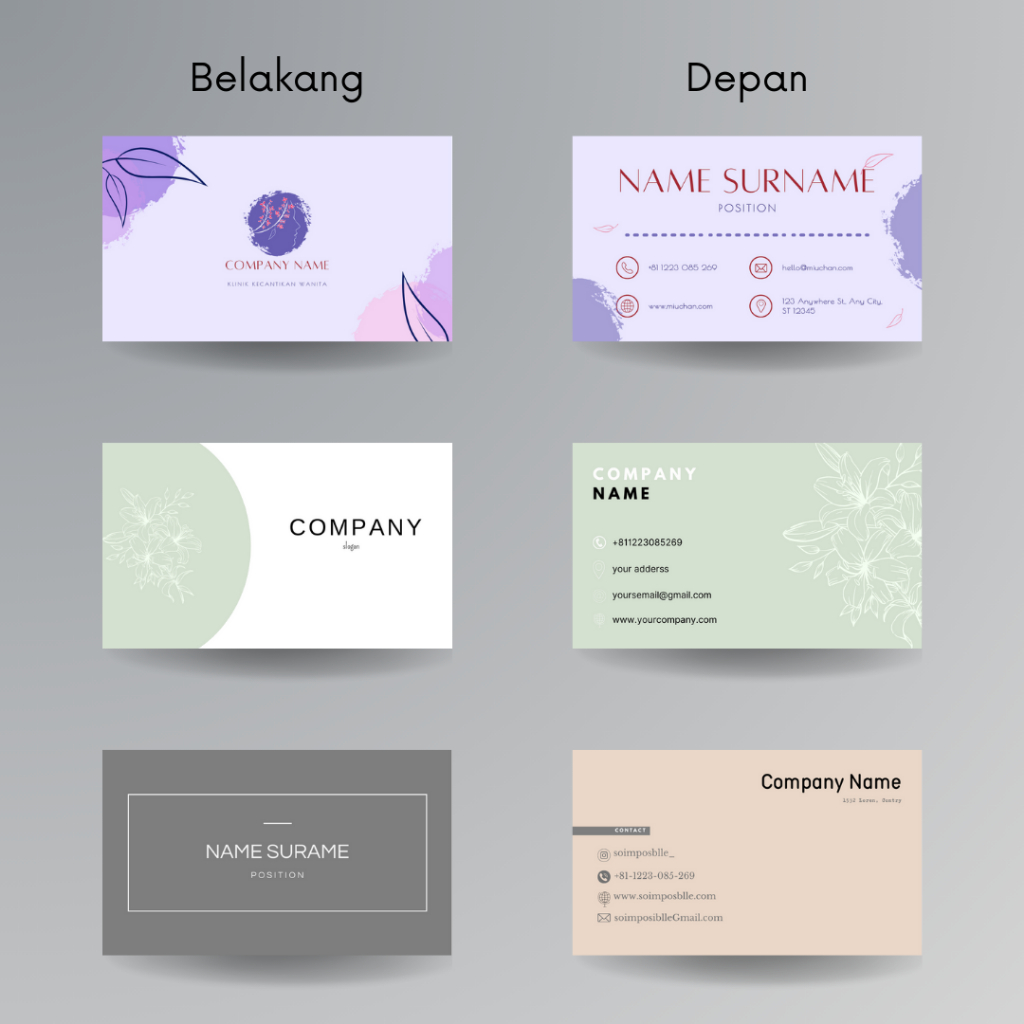 

Cetak Kartu Nama Custom/Business Card