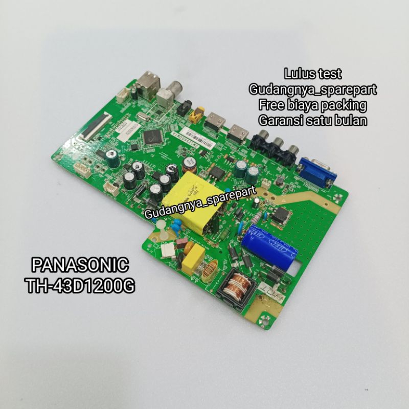 MAINBOARD PANASONIC TH-43D1200G MB TH 43D1200G MOBO MODUL MESIN TV MOTHERBOARD