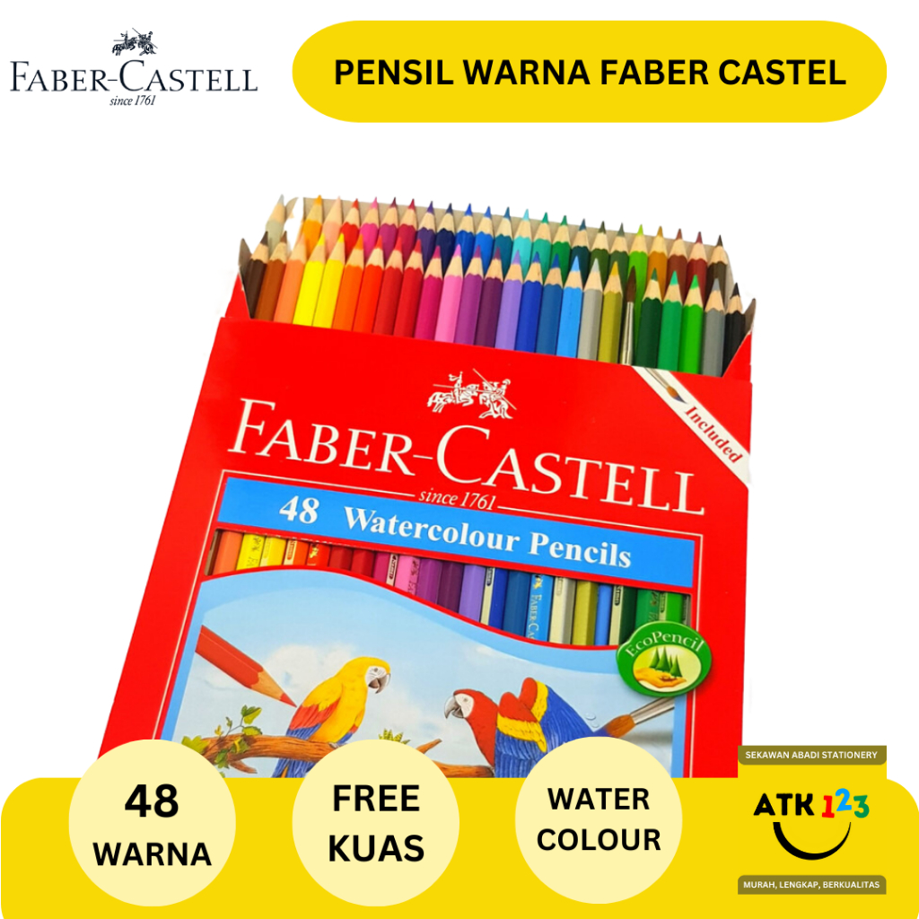 

Pensil Warna / Colour Pencil Faber Castell 48 Warna Water Colour