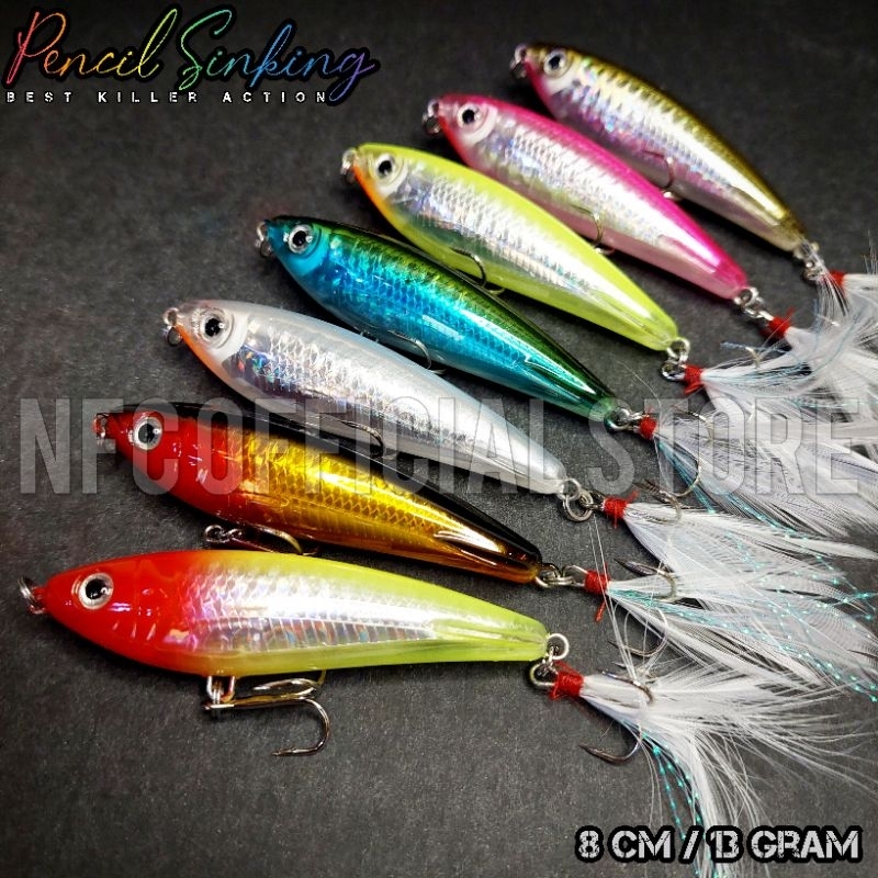 Lure Pencil Sinking WTD 8 cm 13 gram BEST KILLER ACTION