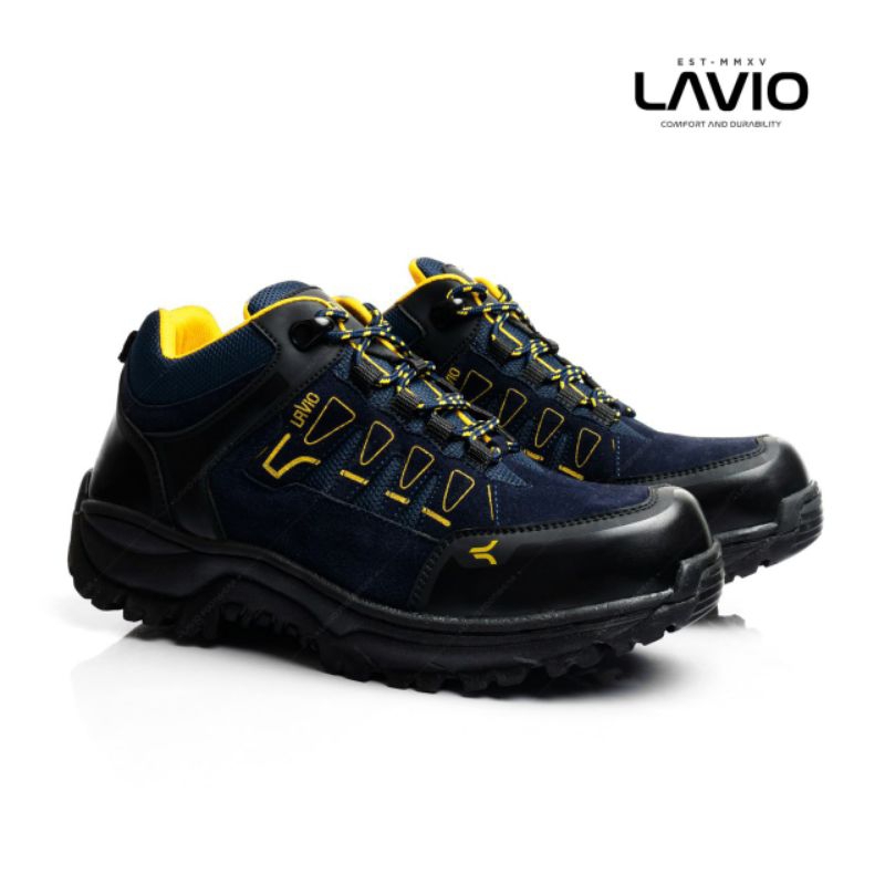 Sepatu Safety Boots Pria Outdoor Low Pendek Boots Klasik Lavio Footwear Kerja Proyek Gunung Hiking Elektra Original Anti Slip