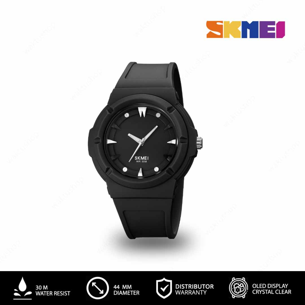 SKMEI 2011 Original Jam Tangan Pria Analog Rubber Jam Tangan Karet Tahan Air
