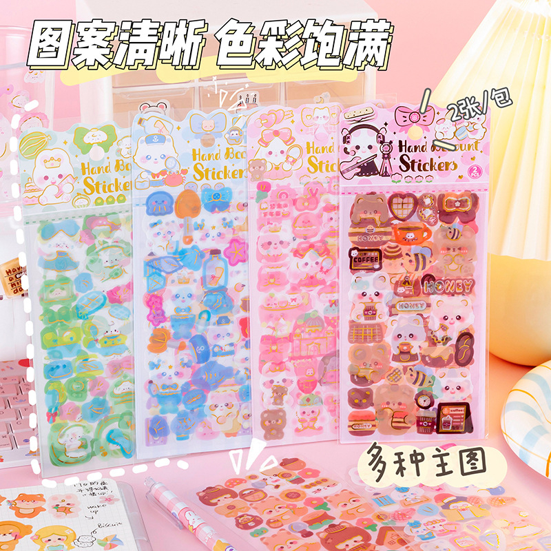 

(Khusus Kota Batam) Set Sticker diy motif lucu/ Sticker Aesthetic/ Stiker Motif Karakter