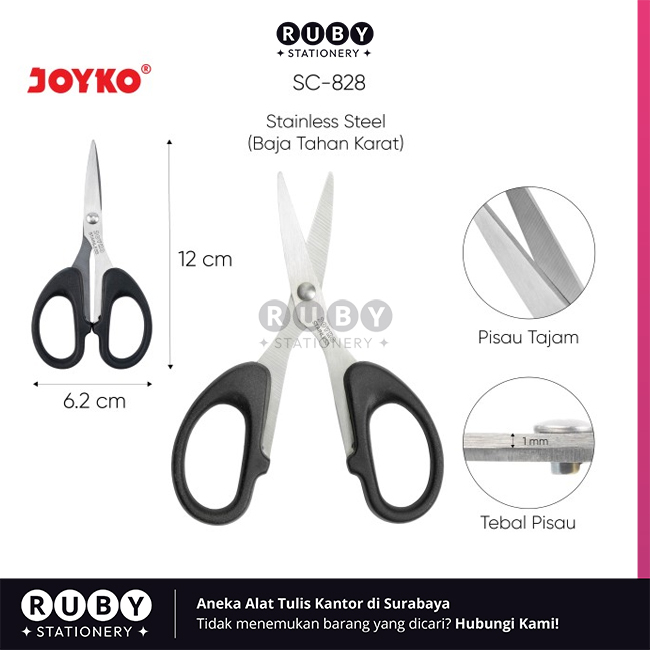 

RUBY STATIONERY Gunting SC-828 Joyko - Scissors