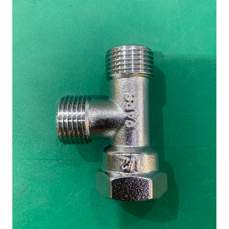 Sambungan Tee T Paps kuningan 1/2 inch