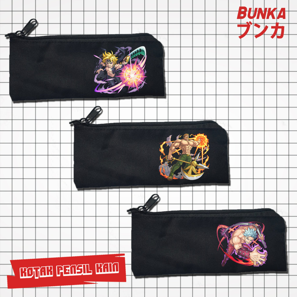 

Pouch Tempat Pensil Anime Nanatsu no Taizai Murah Bahan Kain Souvenir Pernikahan Bisa Bayar Ditempat cod