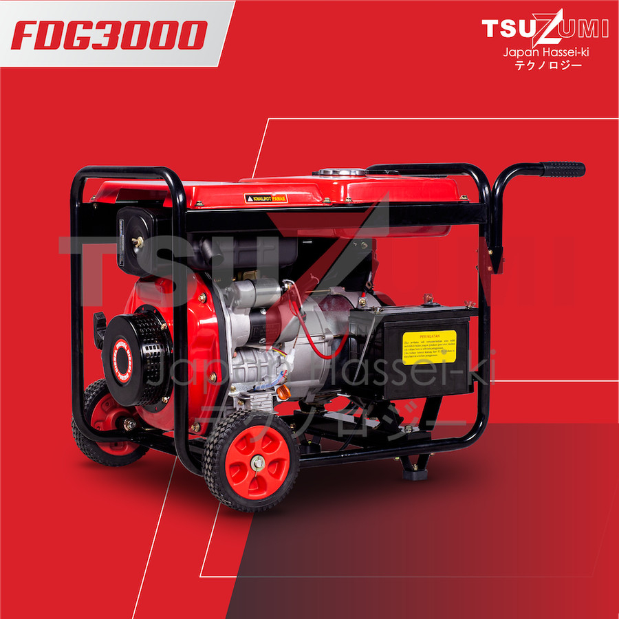 Genset Open 3000 watt Diesel Sollar FDG 3000