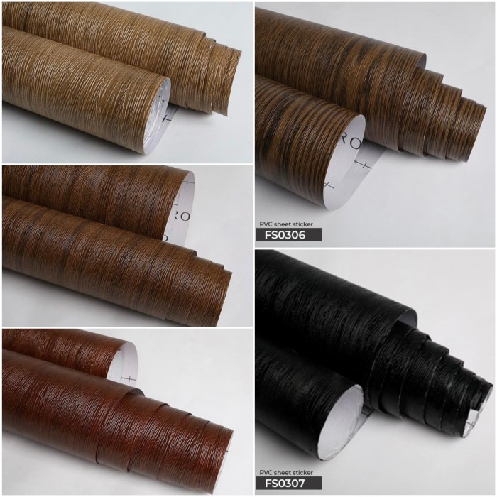 PVC Sheet Sticker / Kertasive RONA FS0302 Motif Timbul untuk Pelapis Furniture Alternative Pengganti