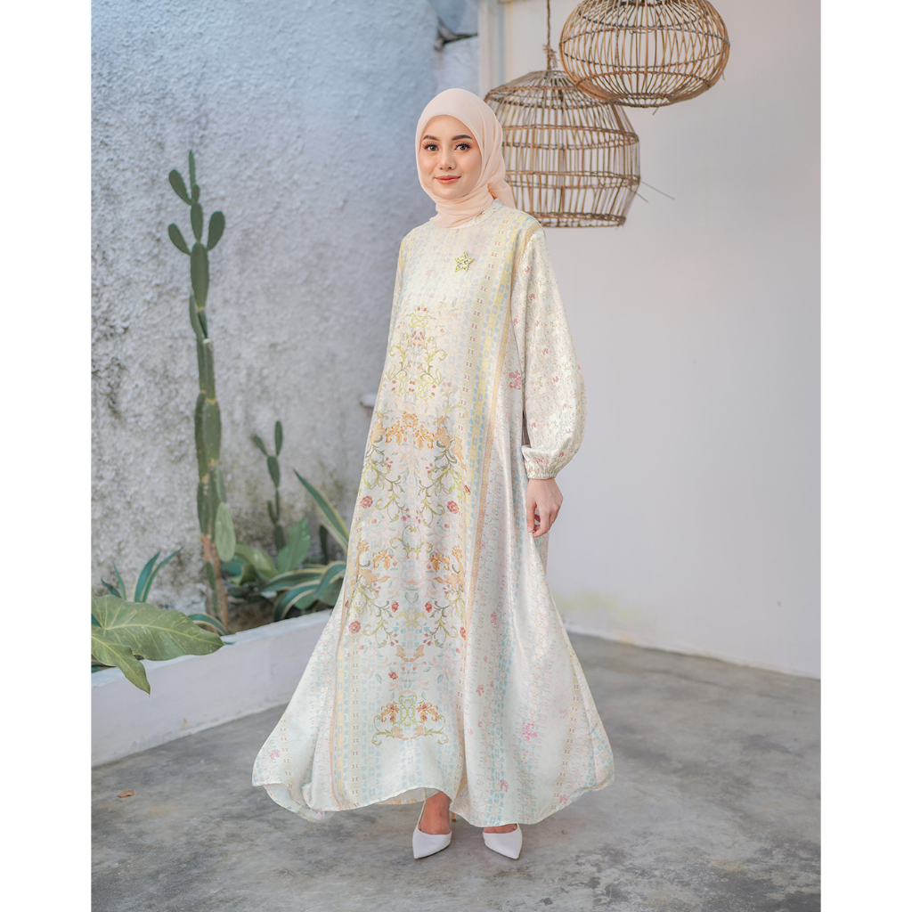 ARSSCARF Halina Maxi Dress - Cream