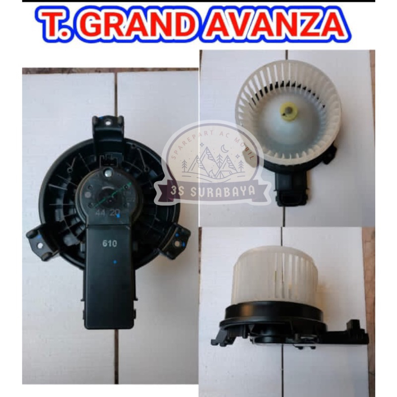 Motor Blower Depan Grand Avanza Toyota Ac Mobil 2016-2022 Denso Asli