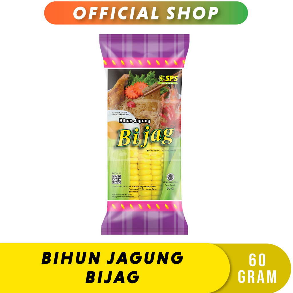 

Bijag Bihun Jagung 60 Gr (1 Pack)