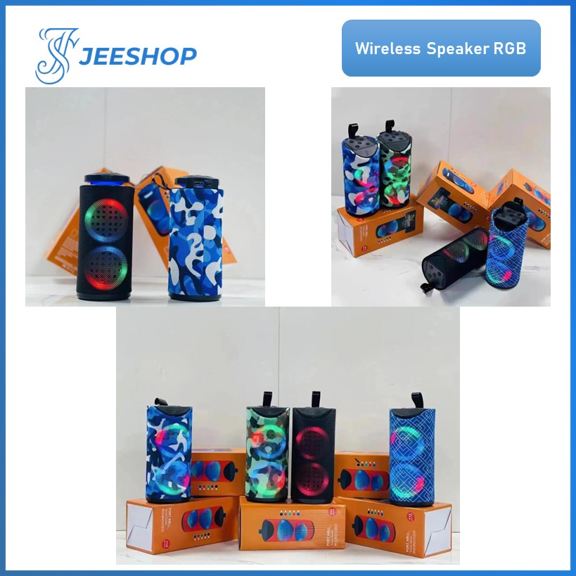 Speaker Bluetooth RGB Wireless Speaker Portable Bass Nirkabel RGB