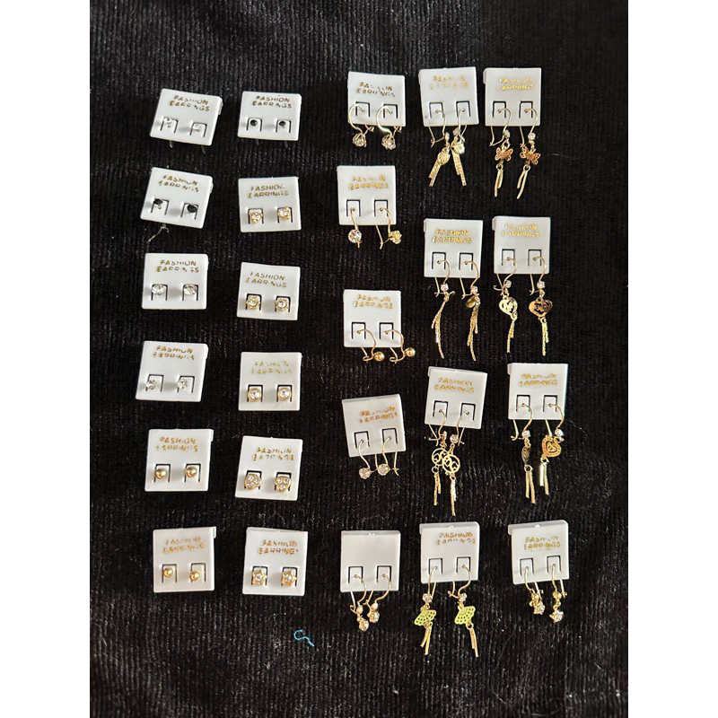 Korea Anting Stud Tusuk anting Titanium Steel Emas Desain Hias Kristal Berlian Gaya Simple untuk wan