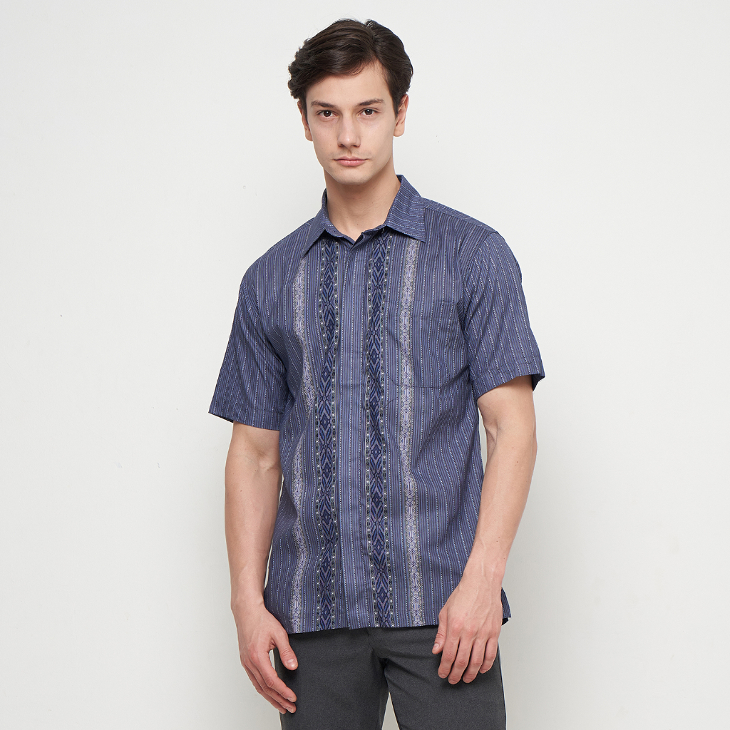 BATIK KRISNA WAHYU - BATIK KATUN LENGAN PENDEK