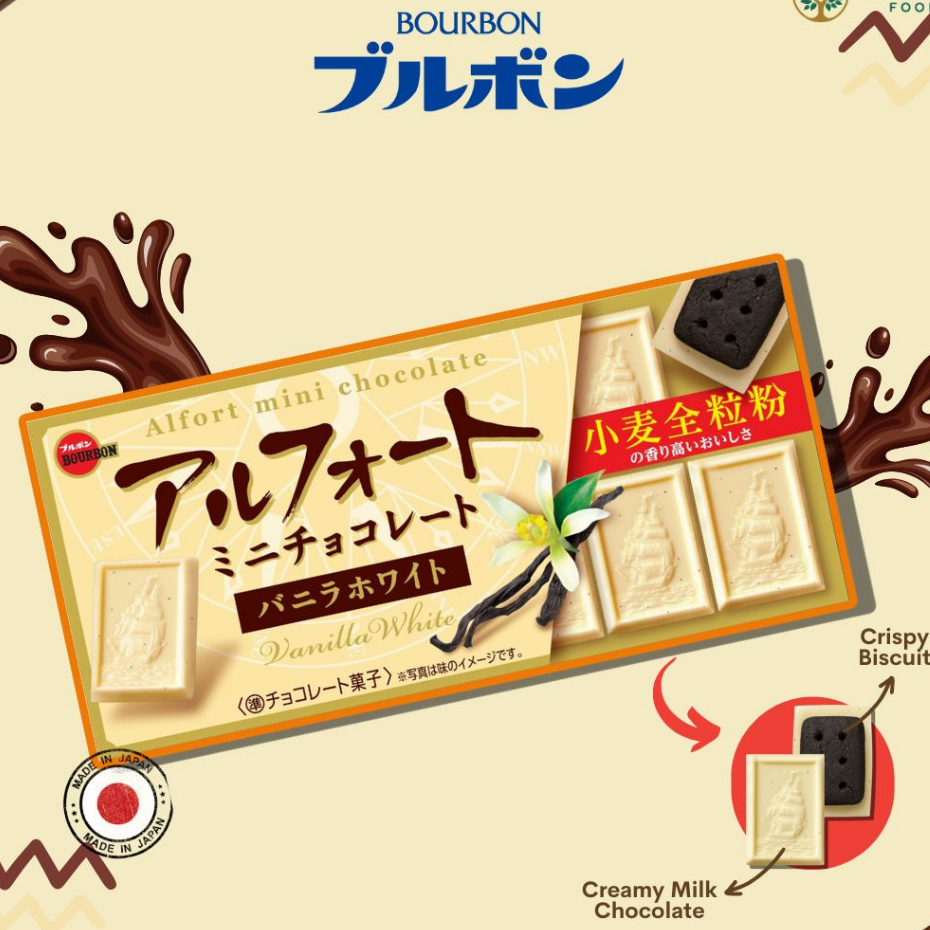 

Bourbon Alfort Chocolate perpaduan cokelat dengan Biscuit