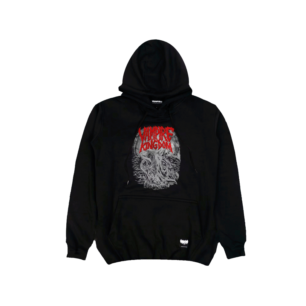 Jaket Metal Hoodie Pria Distro Hitam Thrones Vampire Kingdom