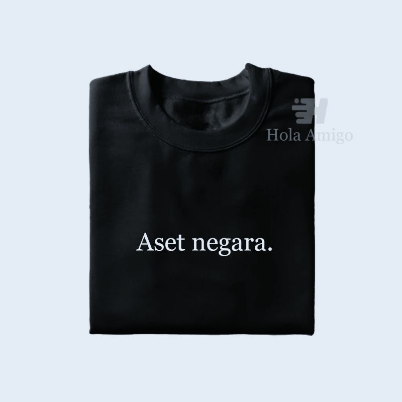 Kaos Kata-kata Aset Negara Lucu viral unisex