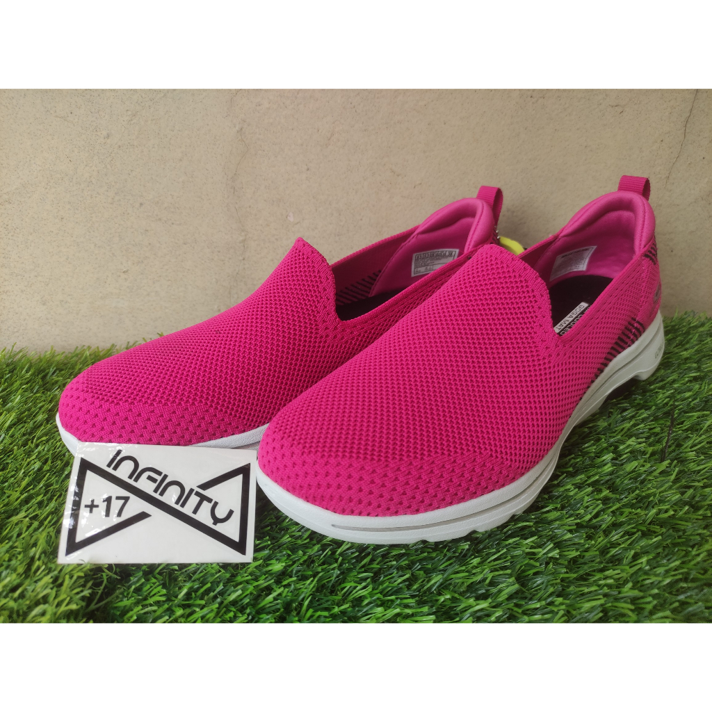 Skechers Go Walk 5 Pink Barbie Women - Sepatu Slip On Skechers Wanita - 100% Original & BNIB